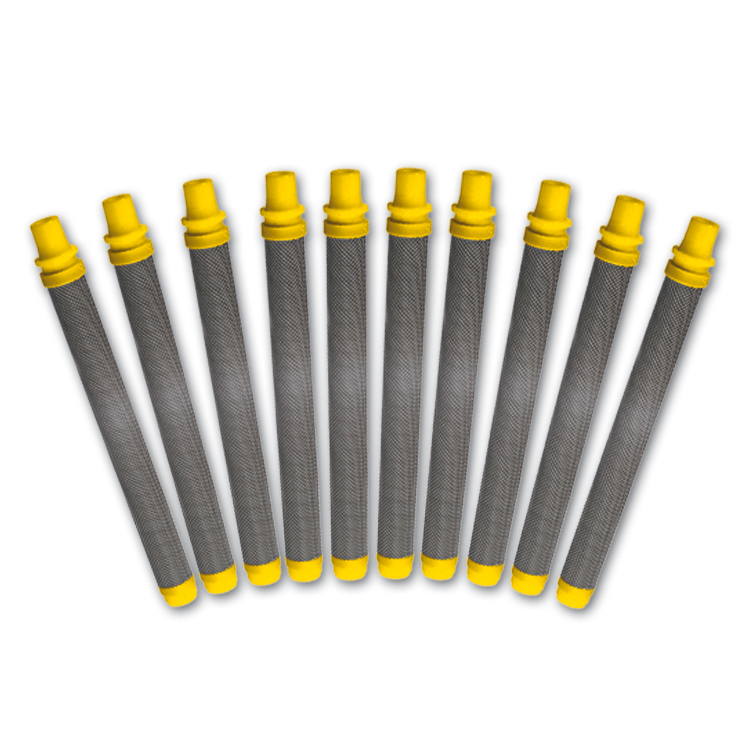 Tamis de crosse jaune, jeu de 10 pièces, 100 mailles/0,14 mm MW, fin